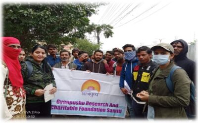 World Cancer Day:Tobacco and TB Awareness activity at labor Square, Khajrana, Indore